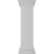 Ekena Millwork 10"W x 40"H Plain Newel Post with Flat Capital & Base Trim (Installation kit included) NWL10X40PLF0B0 - alternate 3